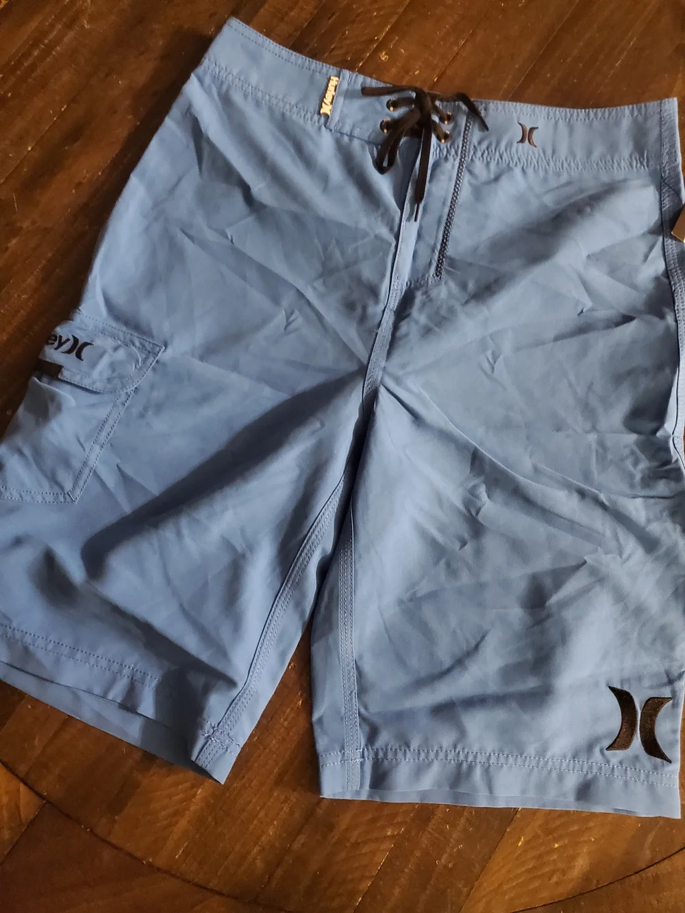 Hurley Men’s Blue Solid Boardshorts